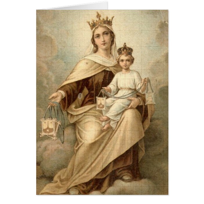 Our Lady of Mount Carmel Mass Offering Card | Zazzle.com