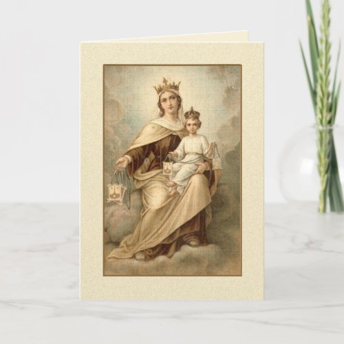 Our Lady of MOUNT CARMEL Mass Offering Card