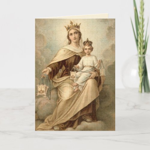 Our Lady of MOUNT CARMEL Mass Offering Card