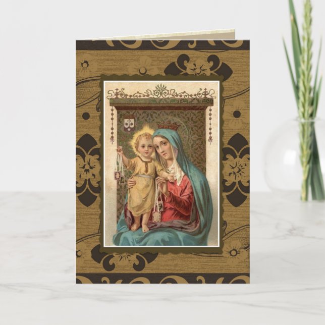 Our Lady of Mount Carmel  Mass Offering Memorial Card (Front)