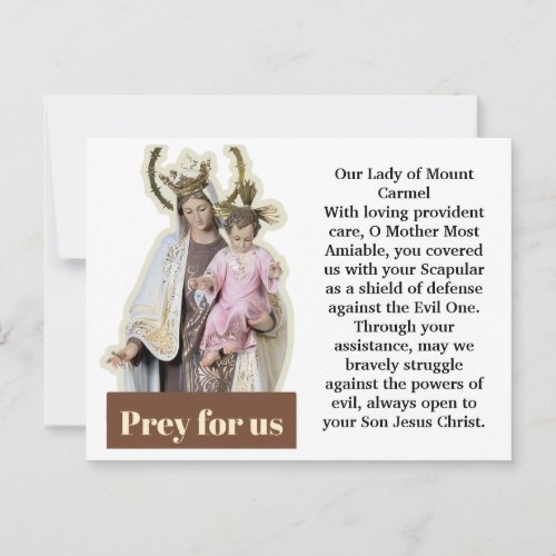 Our Lady of Mount Carmel Postcard