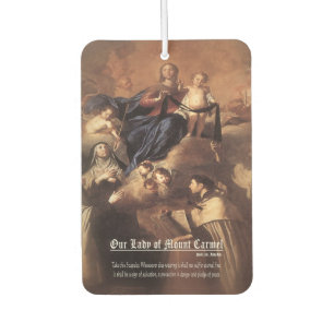 Our Lady of Mount Carmel Prayer Air Freshener