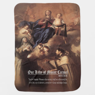 Our Lady of Mount Carmel Prayer Baby Blanket