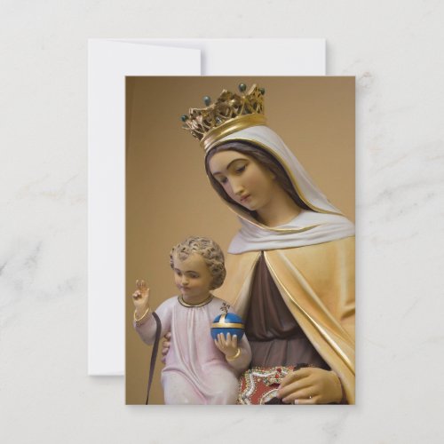 Our Lady of Mount Carmel Prayer Card