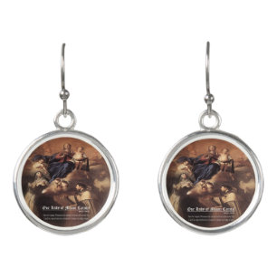 Our Lady of Mount Carmel Prayer Earrings