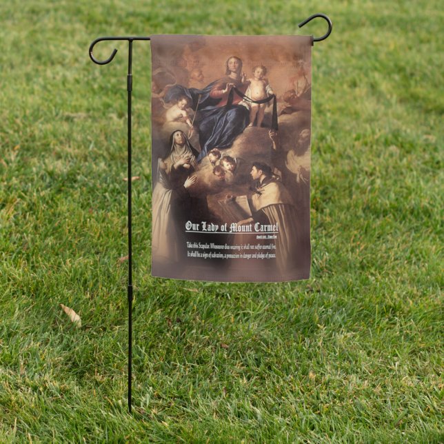 Our Lady of Mount Carmel Prayer Garden Flag (In SItu)
