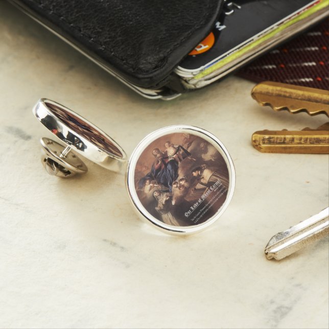 Our Lady of Mount Carmel Prayer Lapel Pin (In Situ)