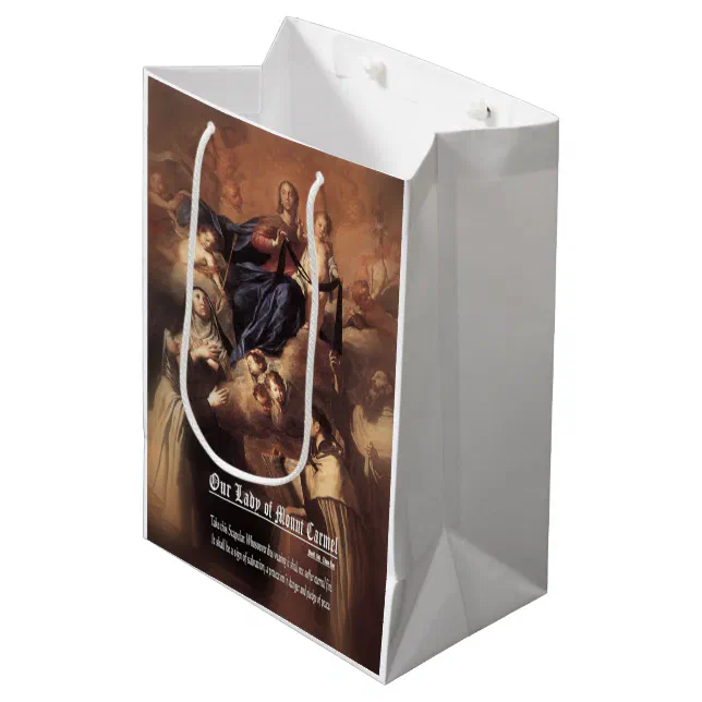 Our Lady of Mount Carmel Prayer Medium Gift Bag | Zazzle