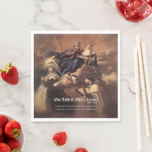 Our Lady of Mount Carmel Prayer Napkins