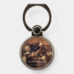 Our Lady of Mount Carmel Prayer Phone Ring Stand