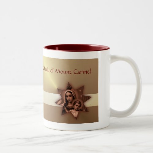 Our Lady of Mount Carmel religious holy day Two_Tone Coffee Mug