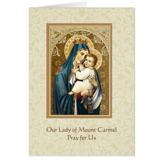 Our Lady of Mount Carmel Scapular Jesus Cards (Front)