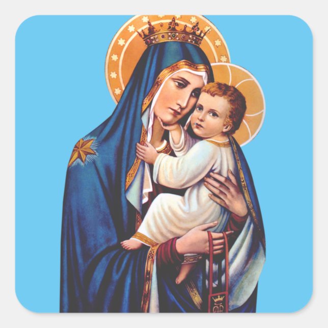 Our Lady of Mount Carmel Square Sticker (Front)