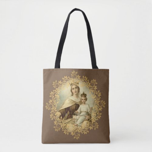 Our Lady of Mount Carmel  St Therese of Lisieux Tote Bag