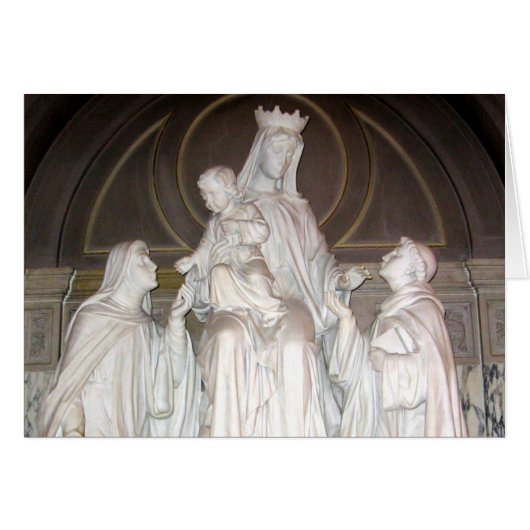 Our Lady of Mount Carmel Statue Cards (Front Horizontal)