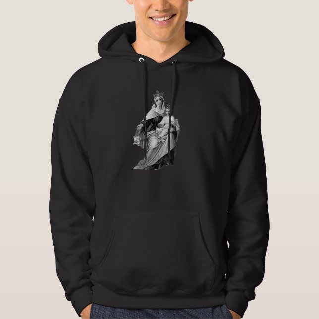 Our Lady of Mount Carmel T-Shirt Hoodie (Front)