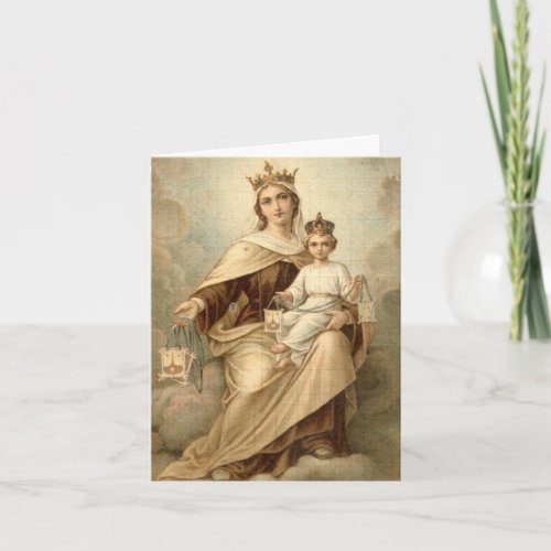 Our Lady of Mount Carmel Thank You Card