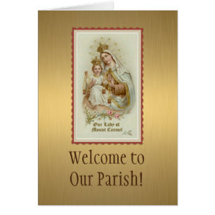 Our Lady of Mount Carmel Welcome to Parish/Church Cards