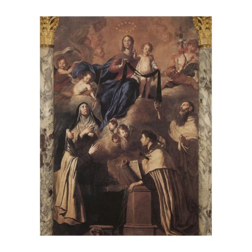 Our Lady of Mount Carmel Wood Wall Decor