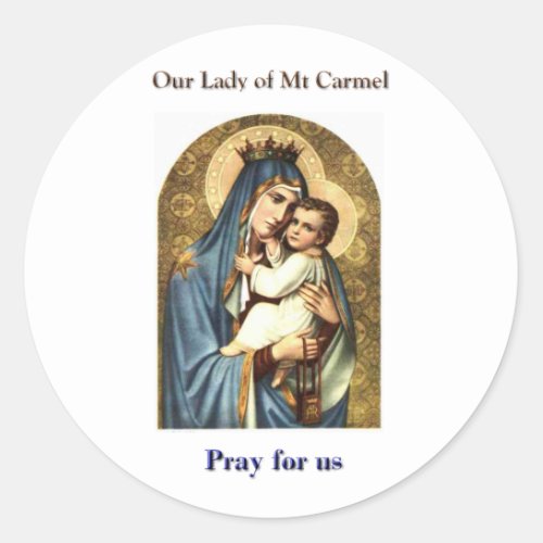 Our Lady of Mt Carmel Stickers
