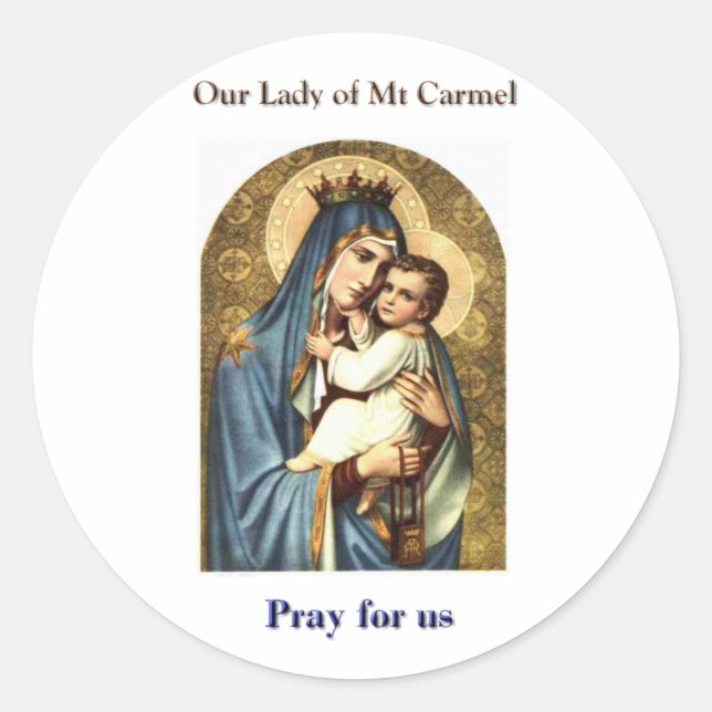 Our Lady of Mt Carmel Stickers (Front)