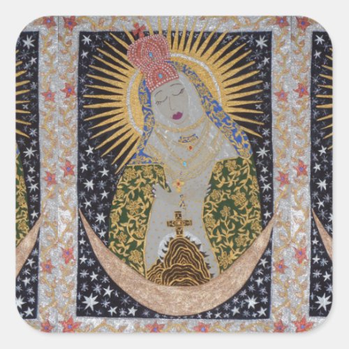 Our Lady of Ostrabrama Square Sticker