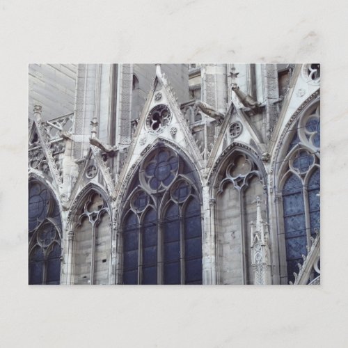 Our Lady of Paris Flying Buttresses Postcard