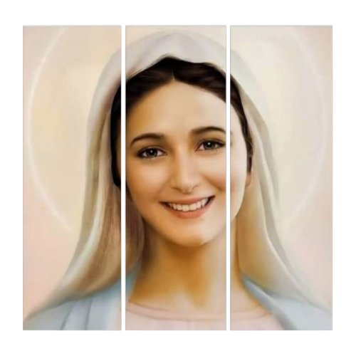 Our Lady of Peace Mother of Peace Queen of Peace Triptych