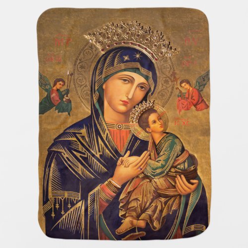 Our Lady Of Perpetual Help Baby Blanket