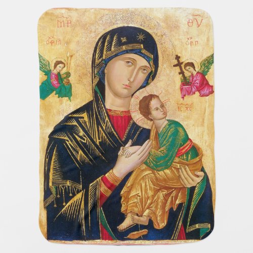 Our Lady Of Perpetual Help Baby Blanket