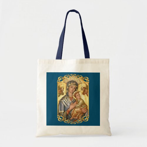 Our Lady of Perpetual Help Blessed Mother Mary Tote Bag