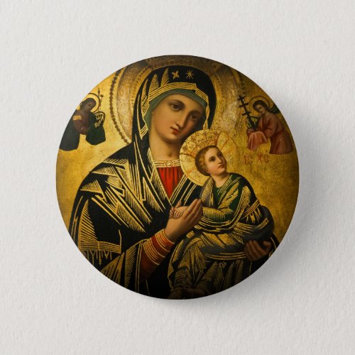 Our Lady of Perpetual Help  Button