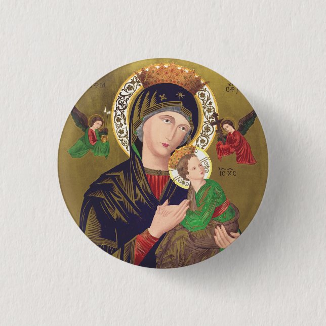 Our Lady of Perpetual Help Button (Front)