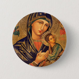 Our Lady Of Perpetual Help Button