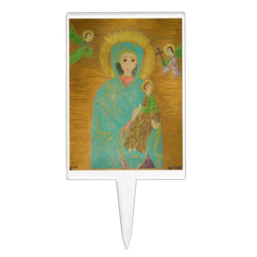 Our Lady of Perpetual Help Cake Topper