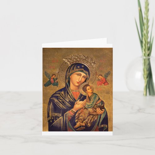 Our Lady Of Perpetual Help Card