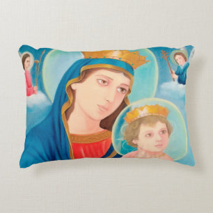 Our Lady of Perpetual Help Catholic Accent Pillow