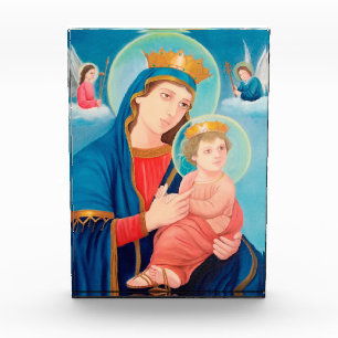 Our Lady of Perpetual Help Catholic Acrylic Award