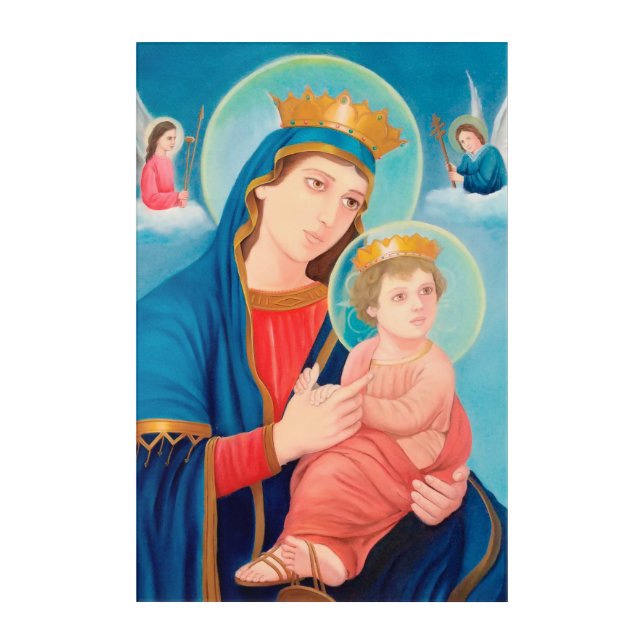 Our Lady of Perpetual Help Catholic Acrylic Print (Front)