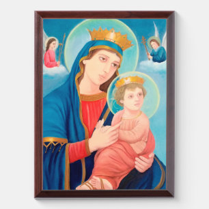 Our Lady of Perpetual Help Catholic Award Plaque