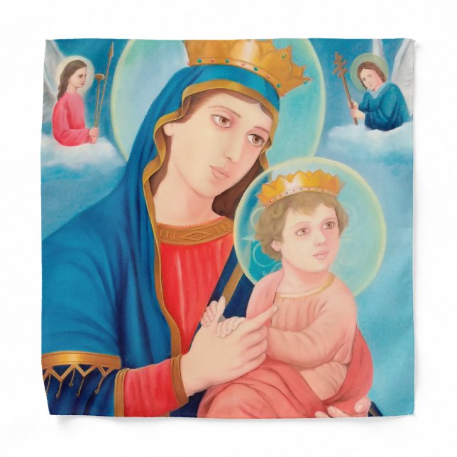 Our Lady of Perpetual Help Catholic Bandana (Front)
