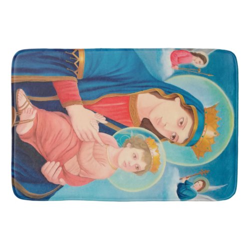Our Lady of Perpetual Help Catholic Bath Mat