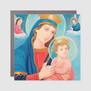 Our Lady of Perpetual Help Catholic Car Magnet