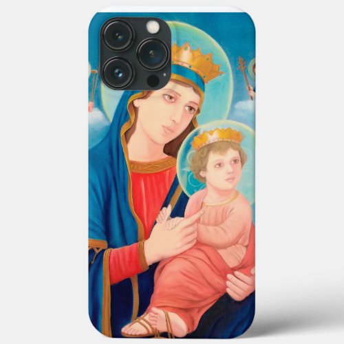 Our Lady of Perpetual Help Catholic iPhone 13 Pro Max Case
