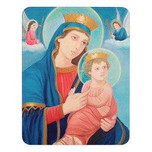 Our Lady of Perpetual Help Catholic Door Sign