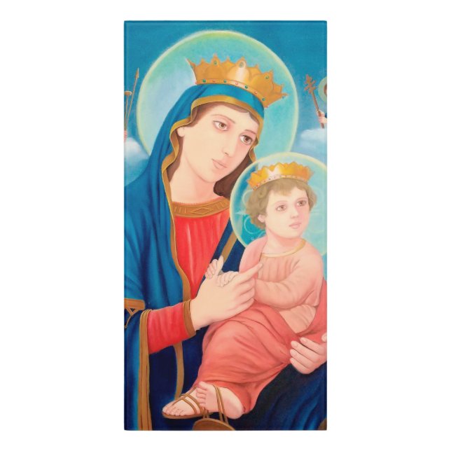 Our Lady of Perpetual Help Catholic Door Sign (Classic Front Vert)