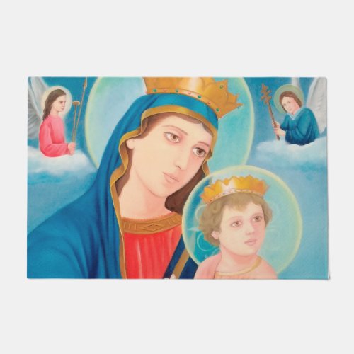 Our Lady of Perpetual Help Catholic Doormat