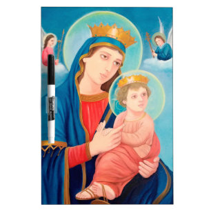 Our Lady of Perpetual Help Catholic Dry Erase Board