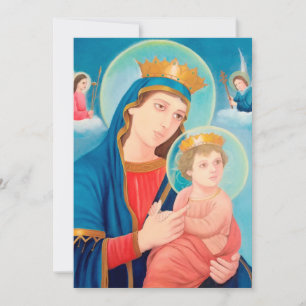 Our Lady of Perpetual Help Catholic Holiday Card