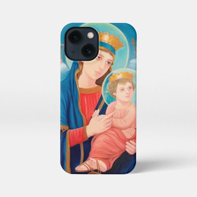 Our Lady of Perpetual Help Catholic iPhone Case (Back)